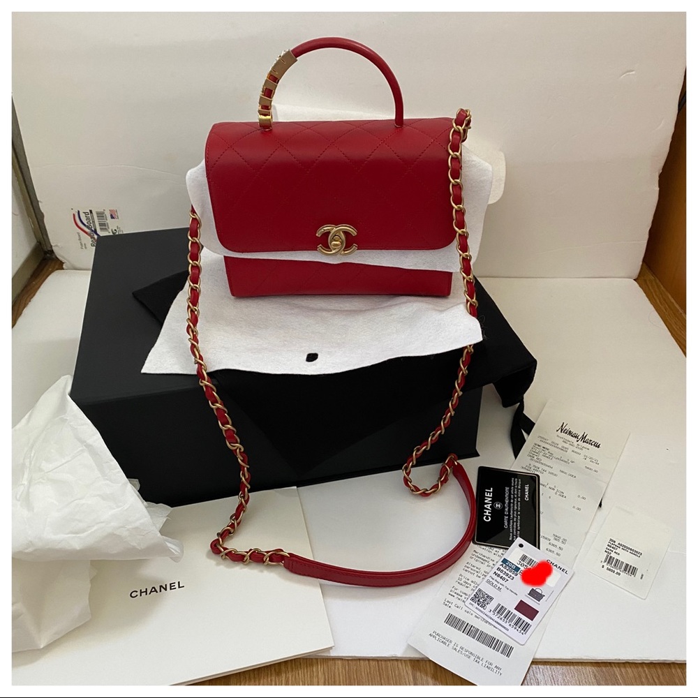 Chanel 20B flap bag w/ handle